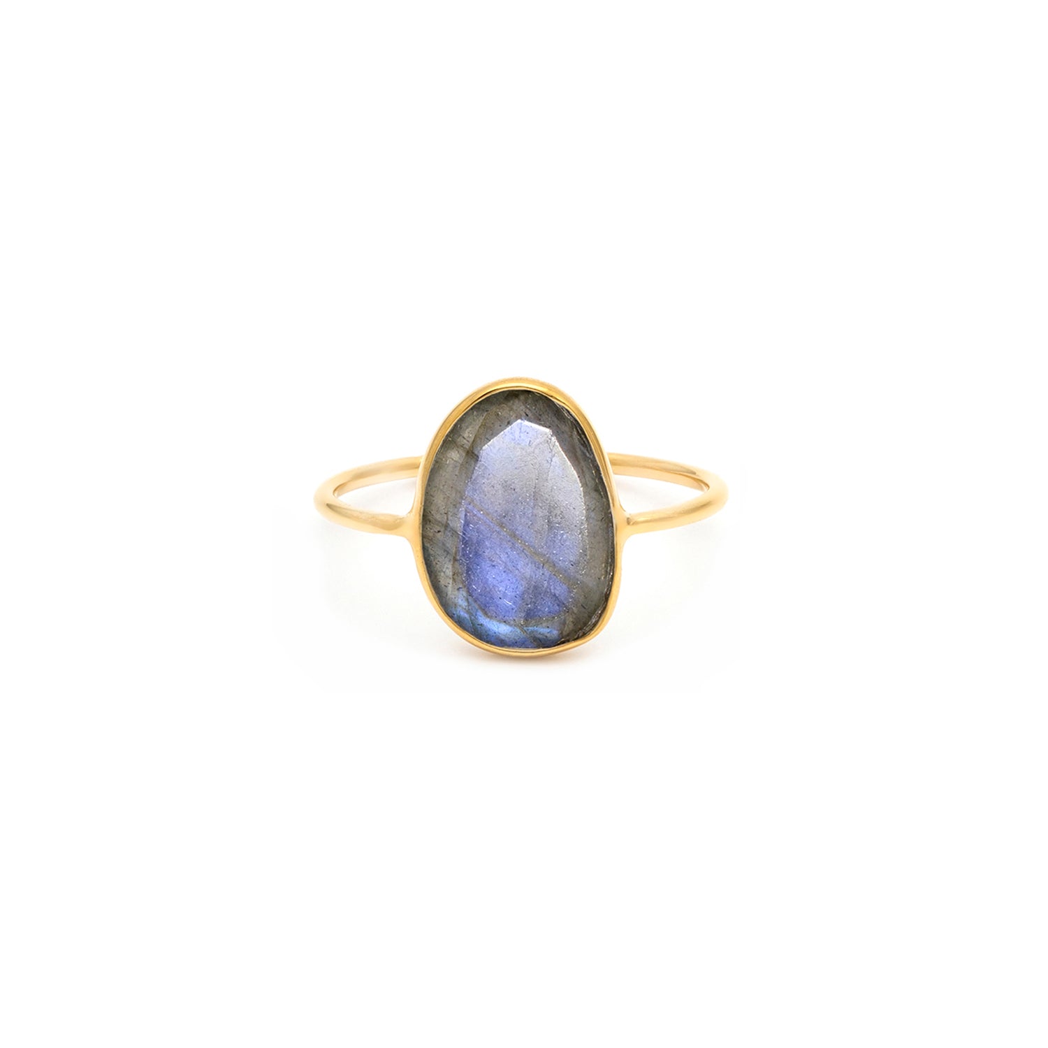 Selena Slice Labradorite 10K Ring