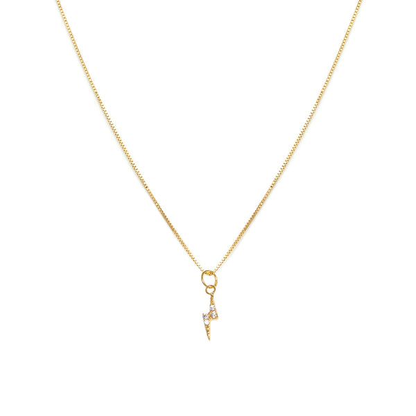 Lightning Necklace | 14k Gold