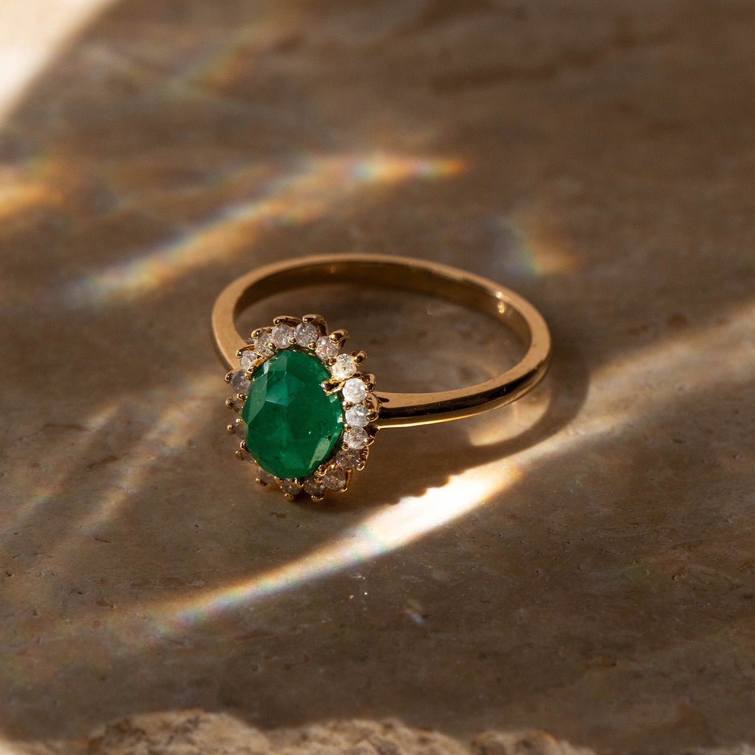 Mini Antiquity Emerald Ring