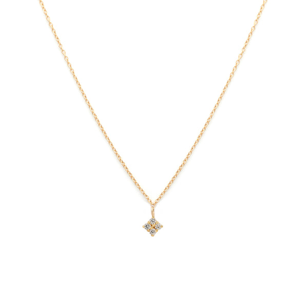 Quaditta Necklace | 14k Gold & Diamond