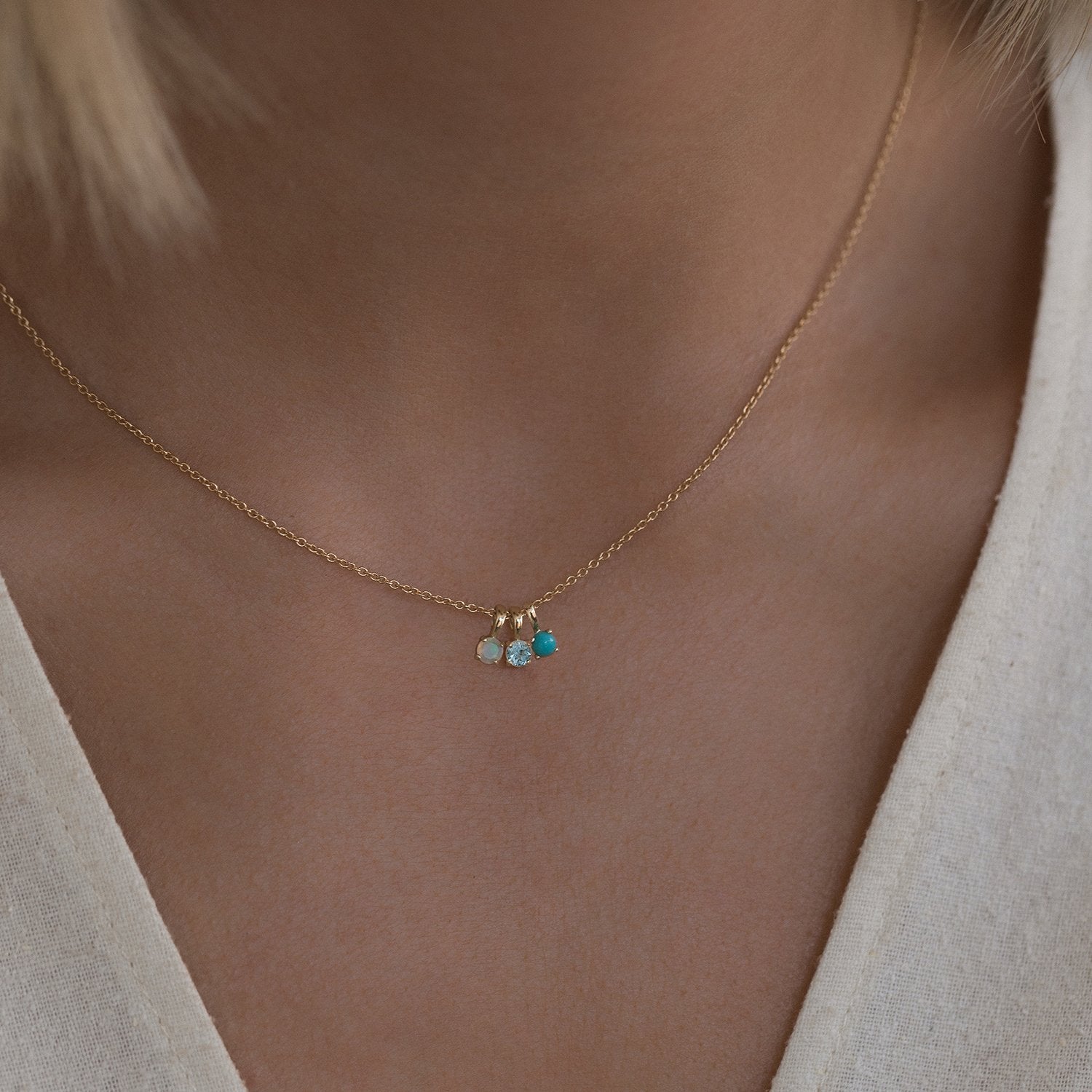 Turquoise Birthstone Necklace