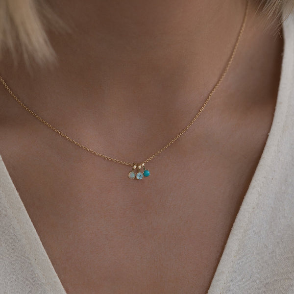 Birthstone Necklace | Gold & Amethyst
