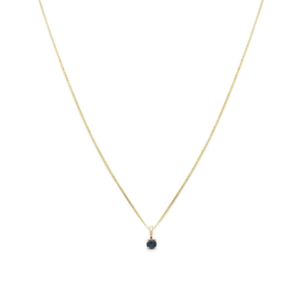 Leah Alexandra sapphire september birthstone 14k gold necklace