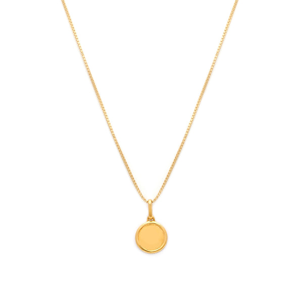 Love Token Necklace Round | Gold