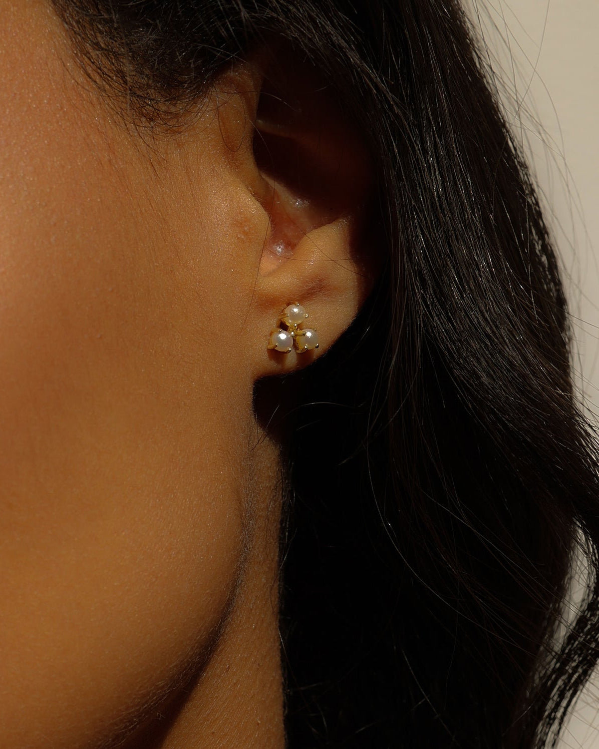 Trio Pearl Studs
