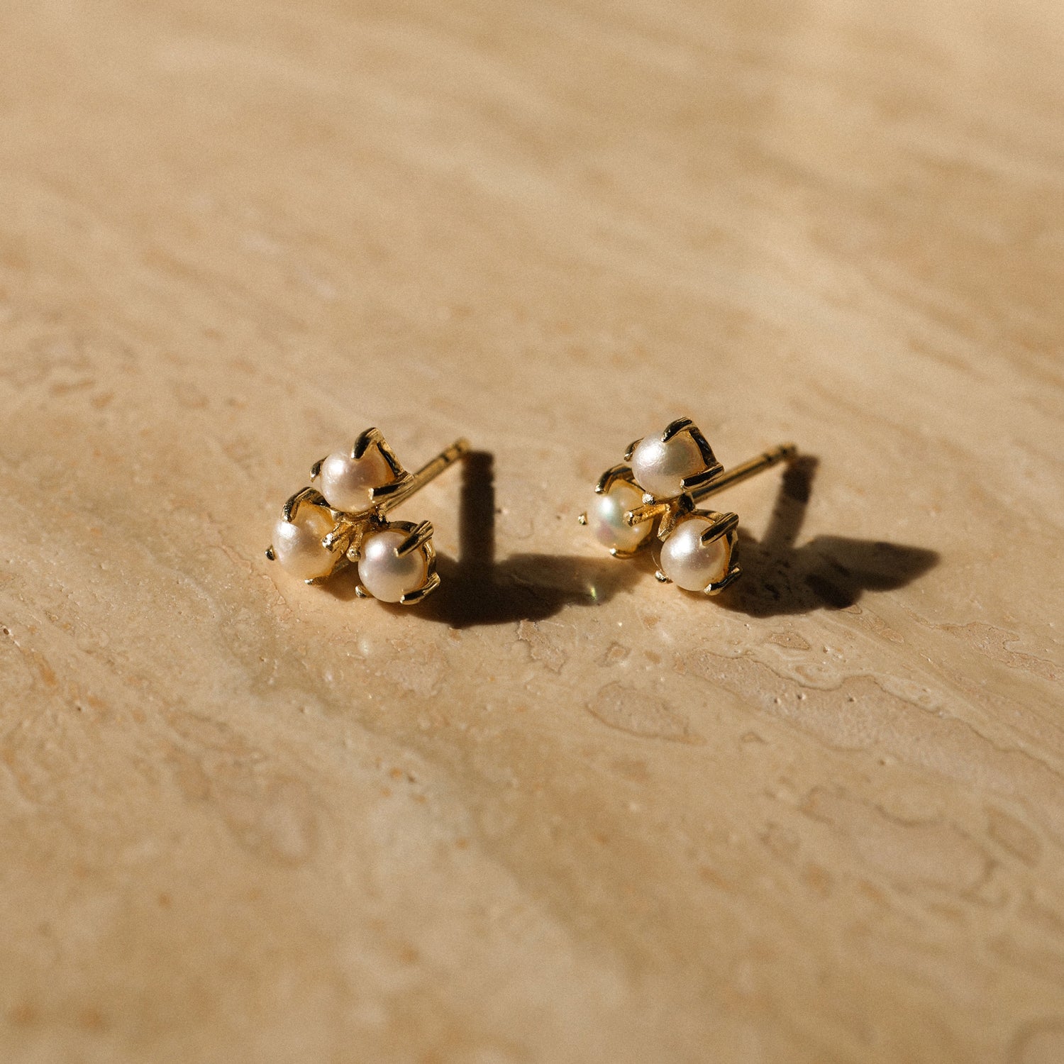 Trio Pearl Studs