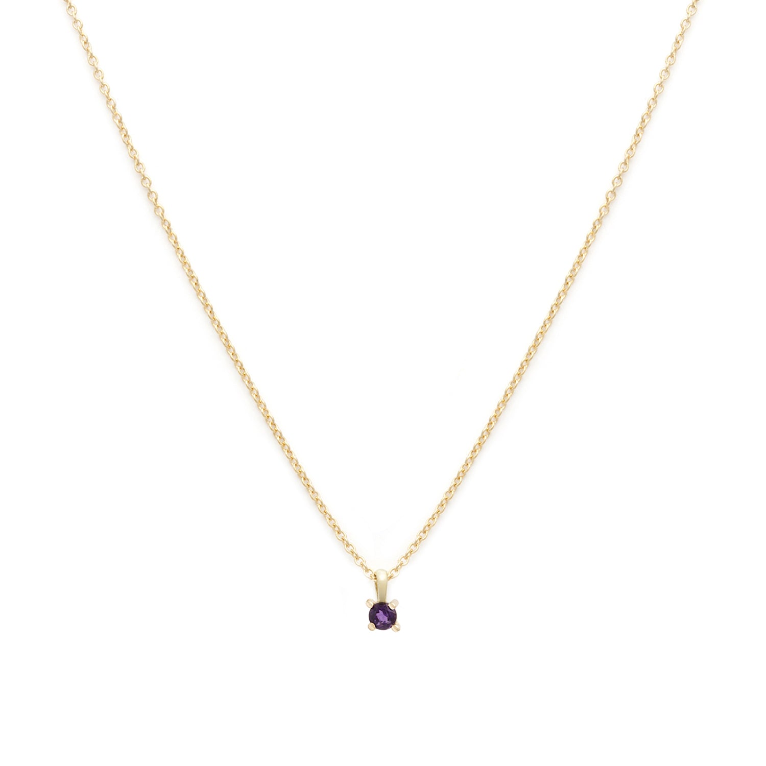 Amethyst Birthstone Necklace