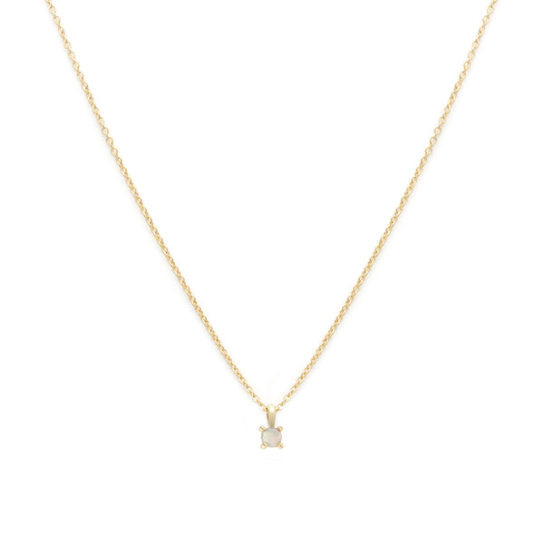 Birthstone Necklace | Gold & Opal