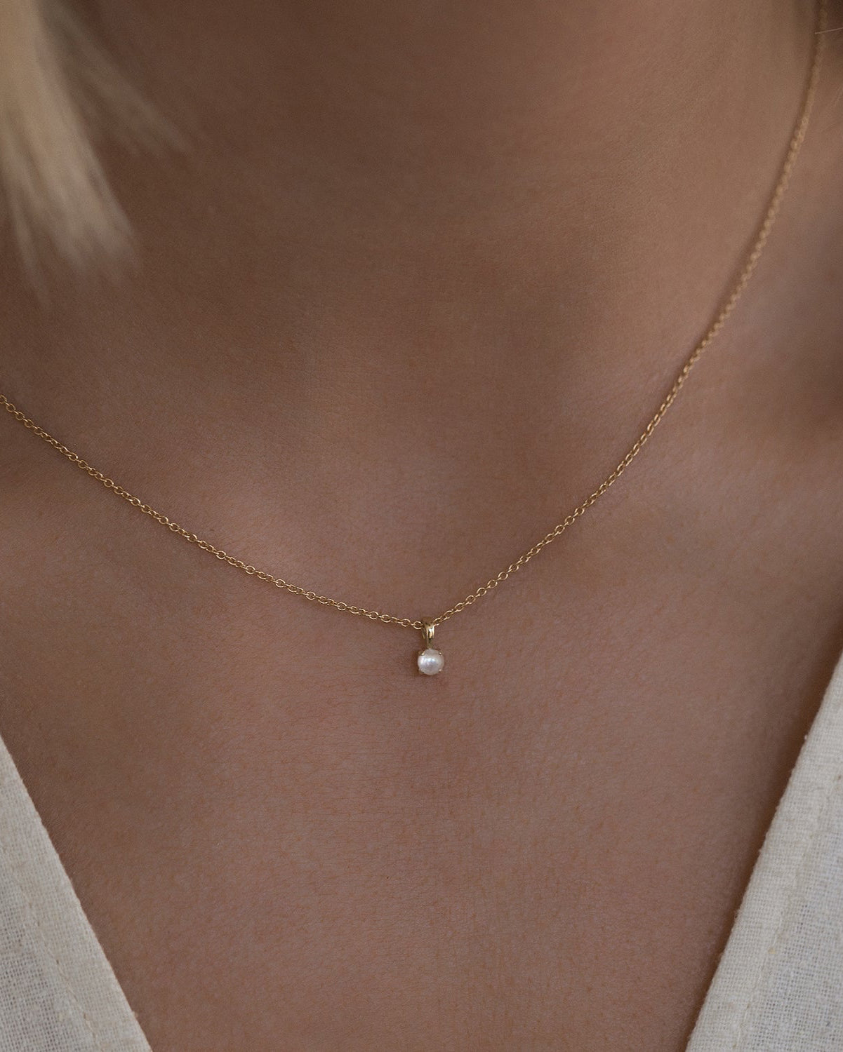 Pearl Birthstone Necklace