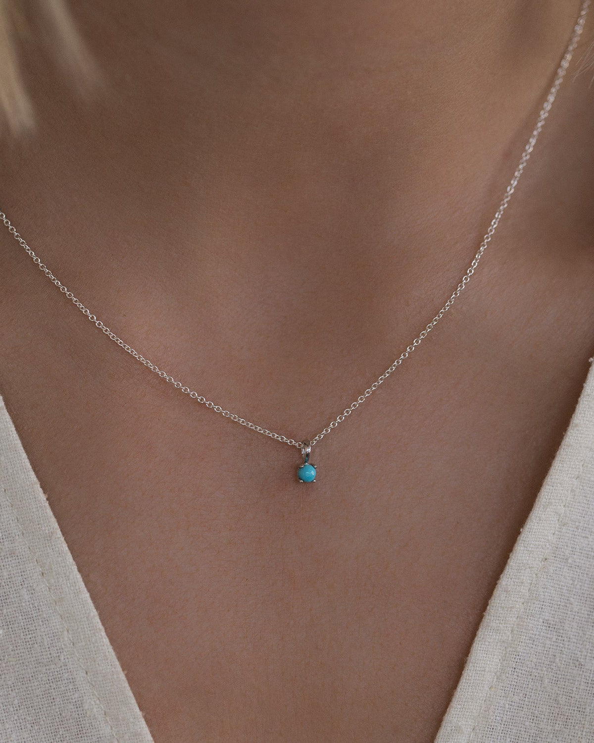 Turquoise Birthstone Necklace