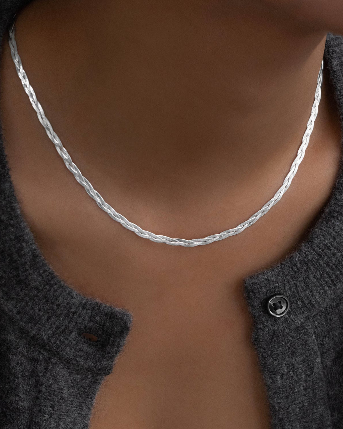 Braided Herringbone Necklace