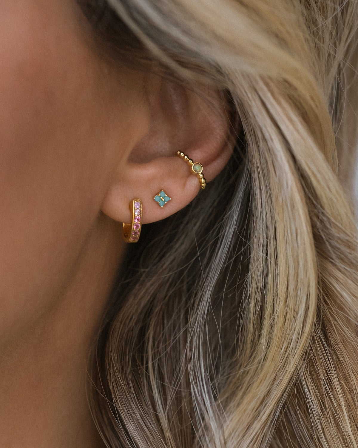 Turquoise Quaditta Studs