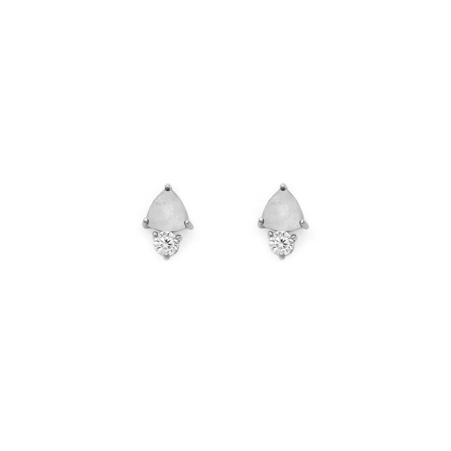Duo Moonstone Studs