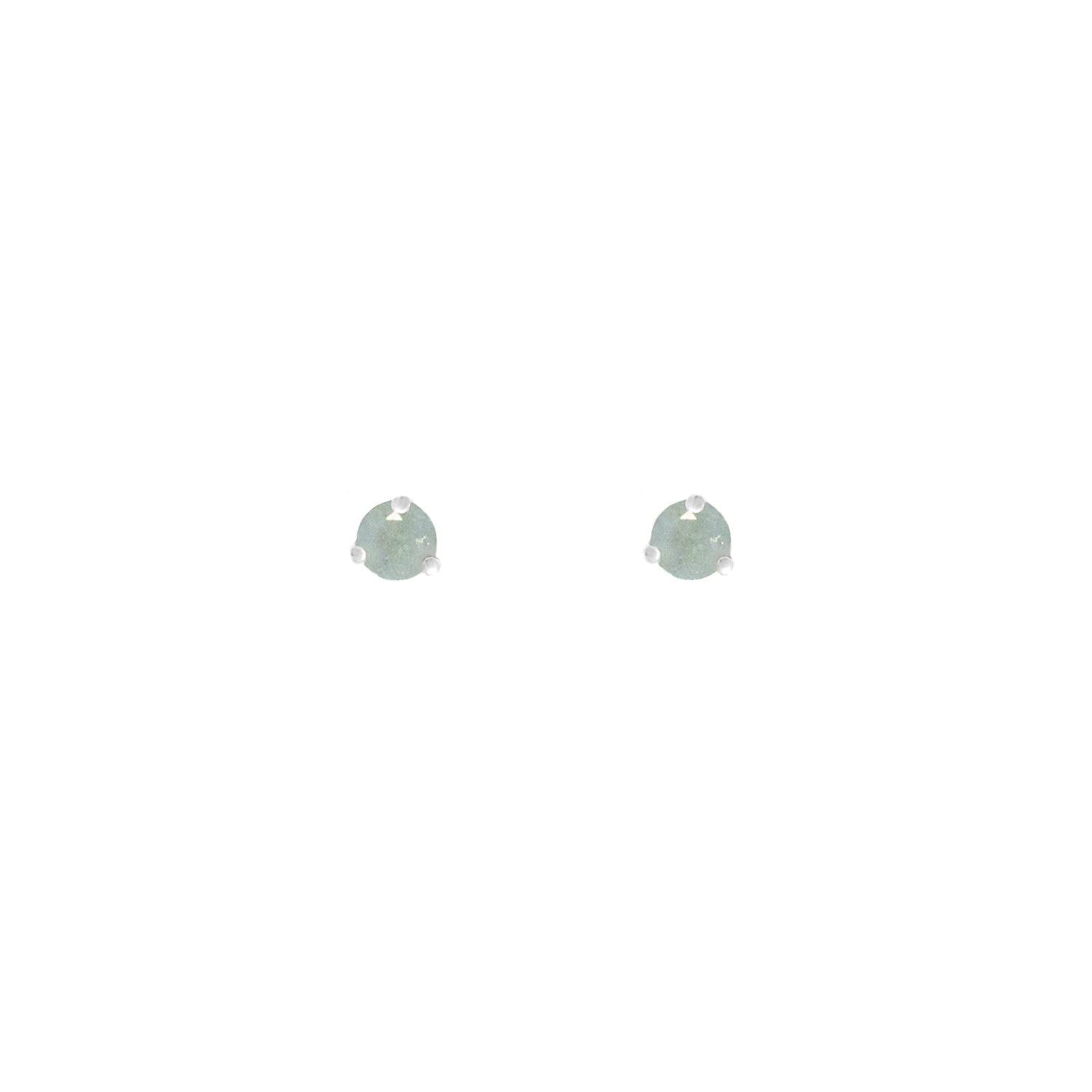 Aquamarine Birthstone Studs