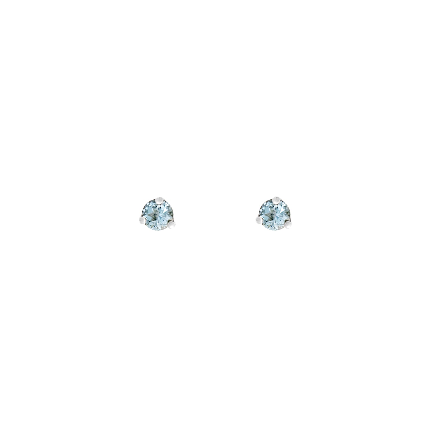 Aquamarine Birthstone Studs