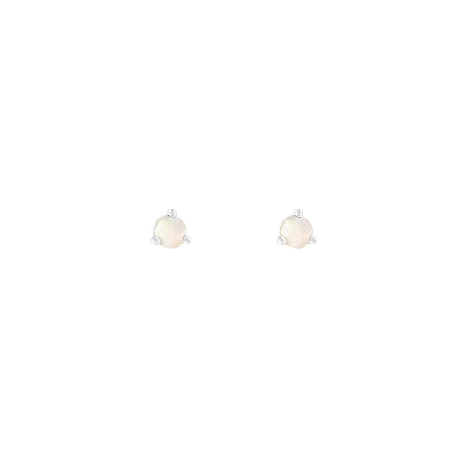 Opal Birthstone Studs