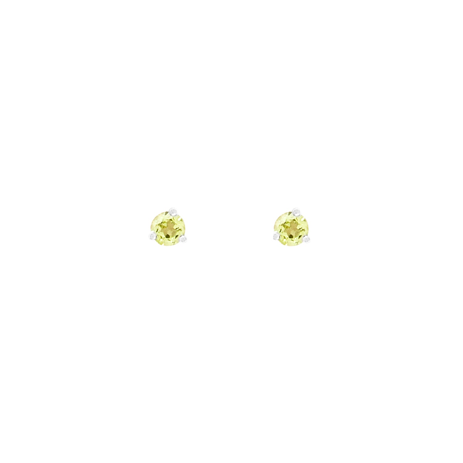 Peridot Birthstone Studs