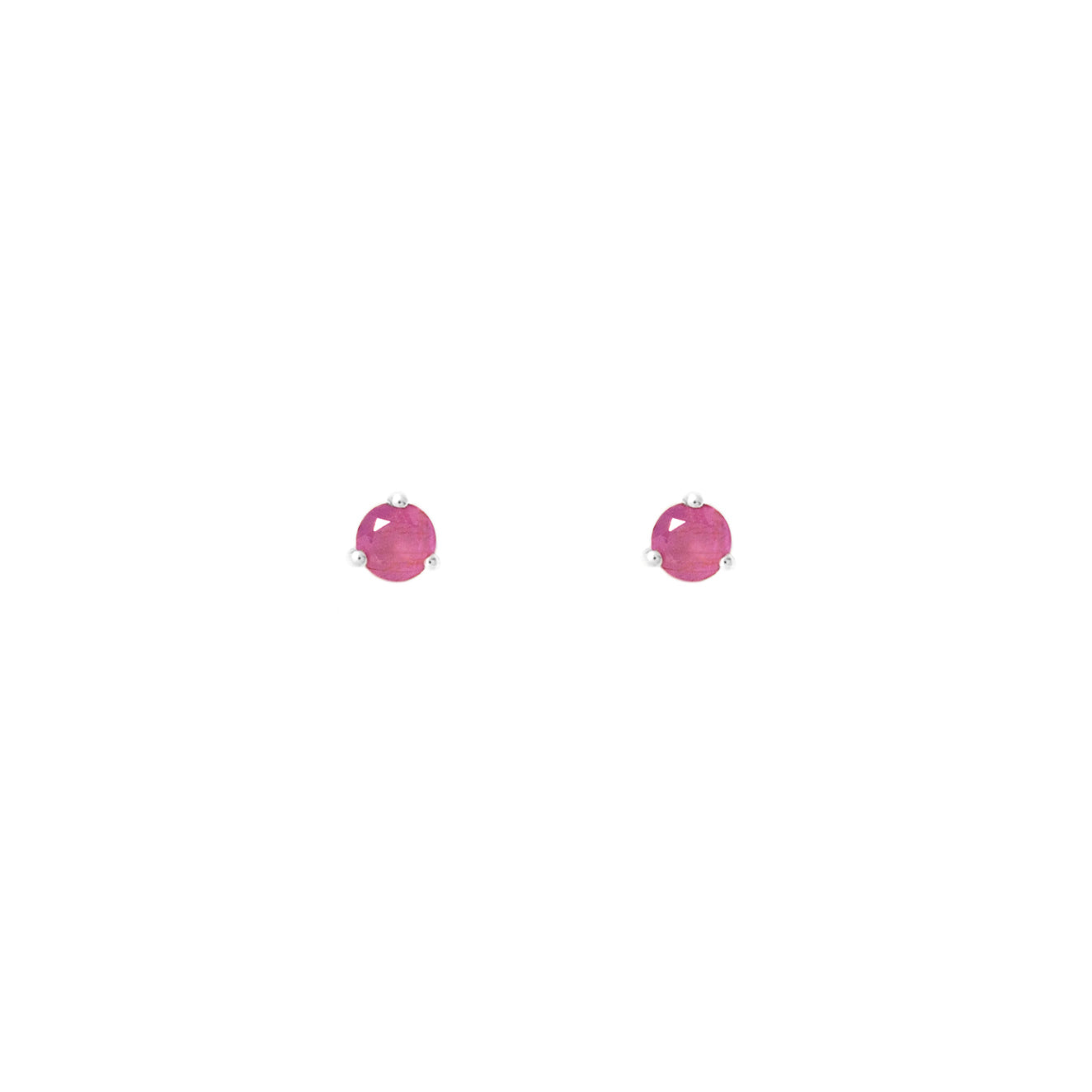 Ruby Birthstone Studs
