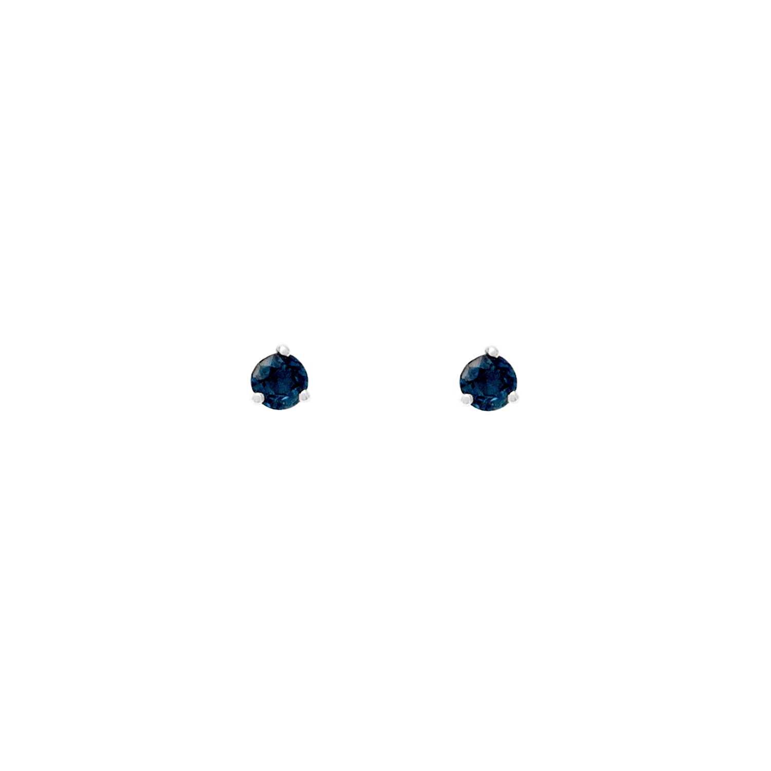 Blue Sapphire Birthstone Studs