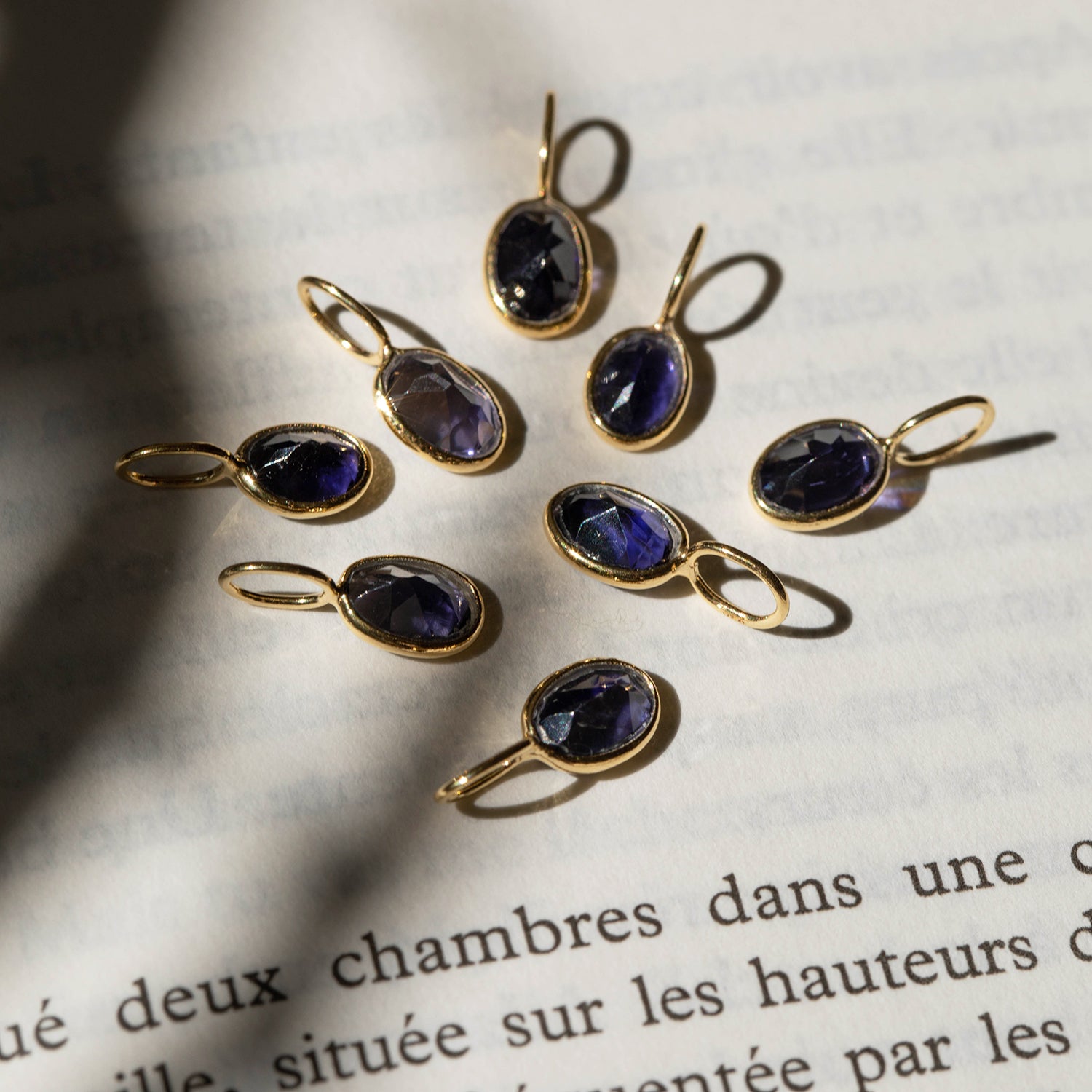Faceted Iolite Small Gem Charm