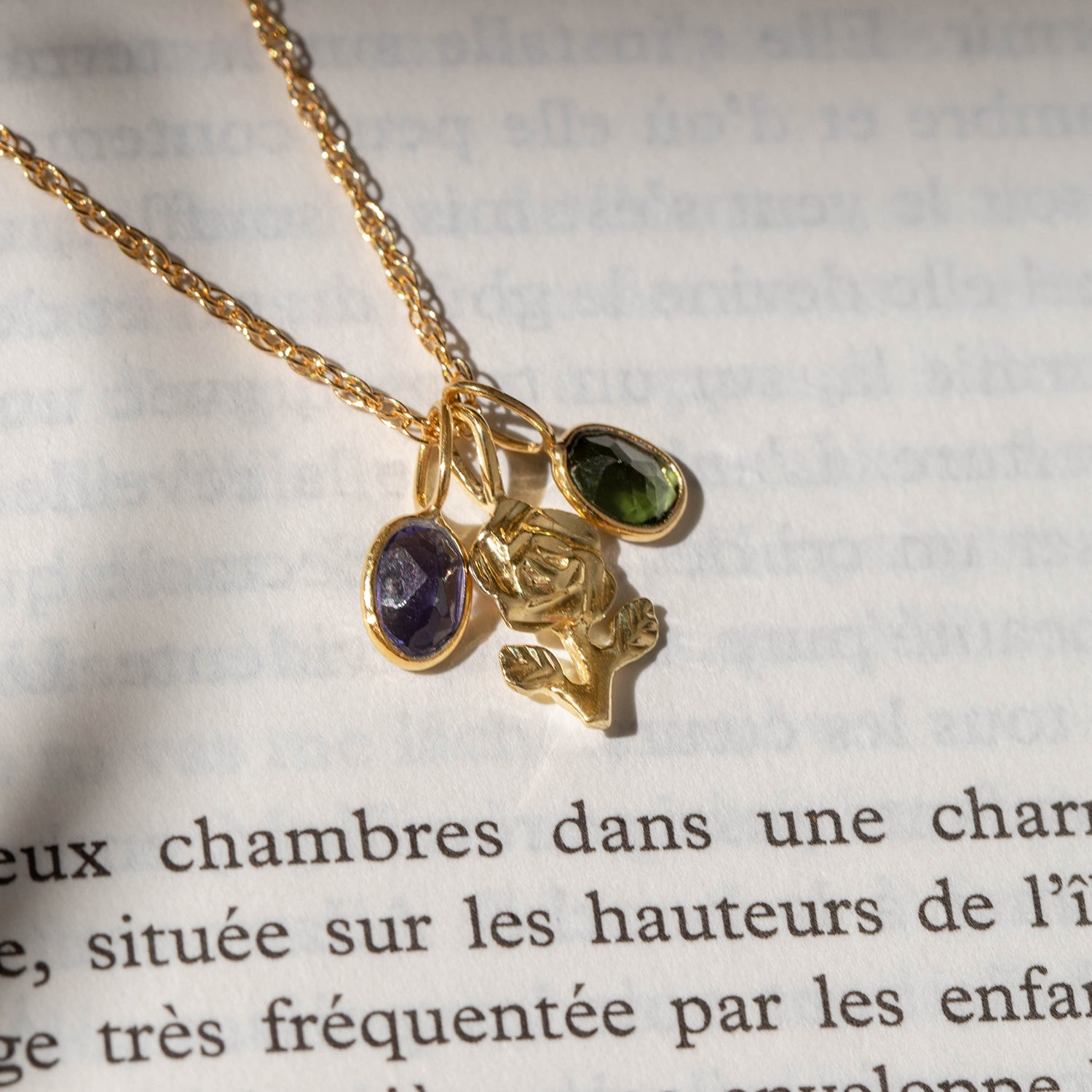 Faceted Iolite Small Gem Charm