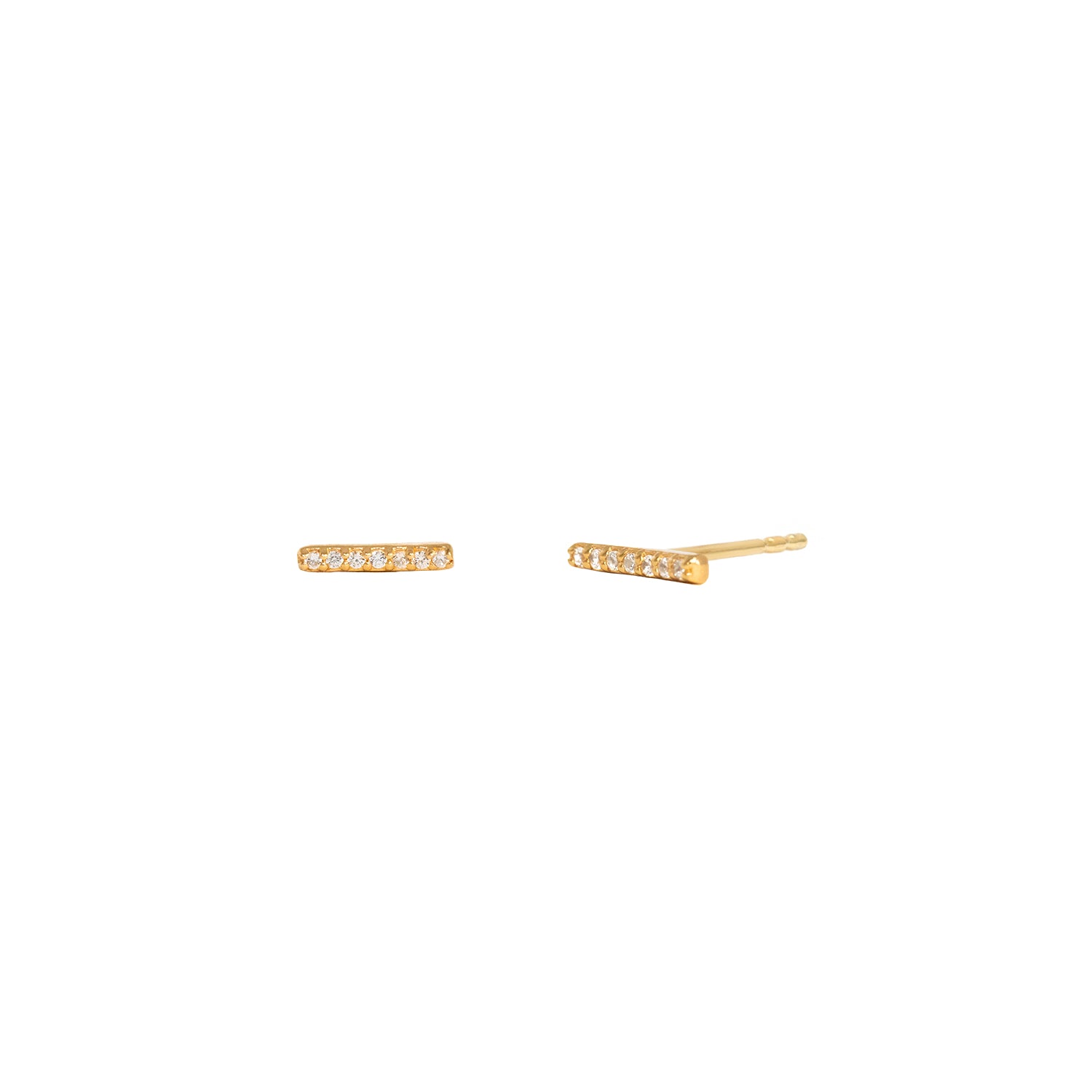 Pave Bar Stud