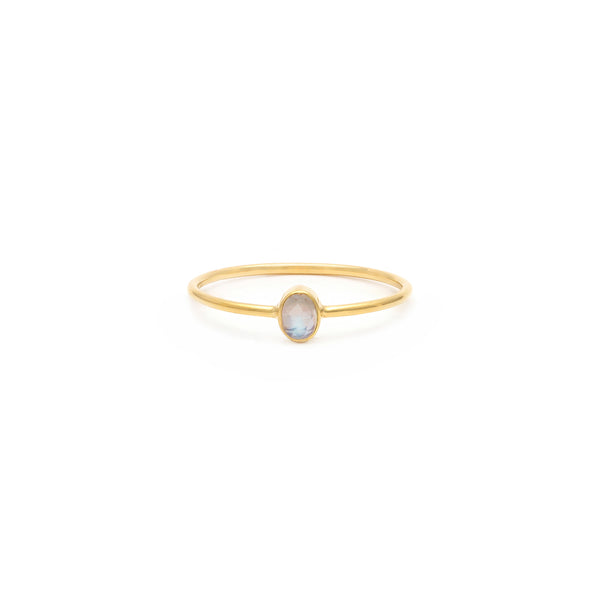 Petite Oval Ring | Moonstone