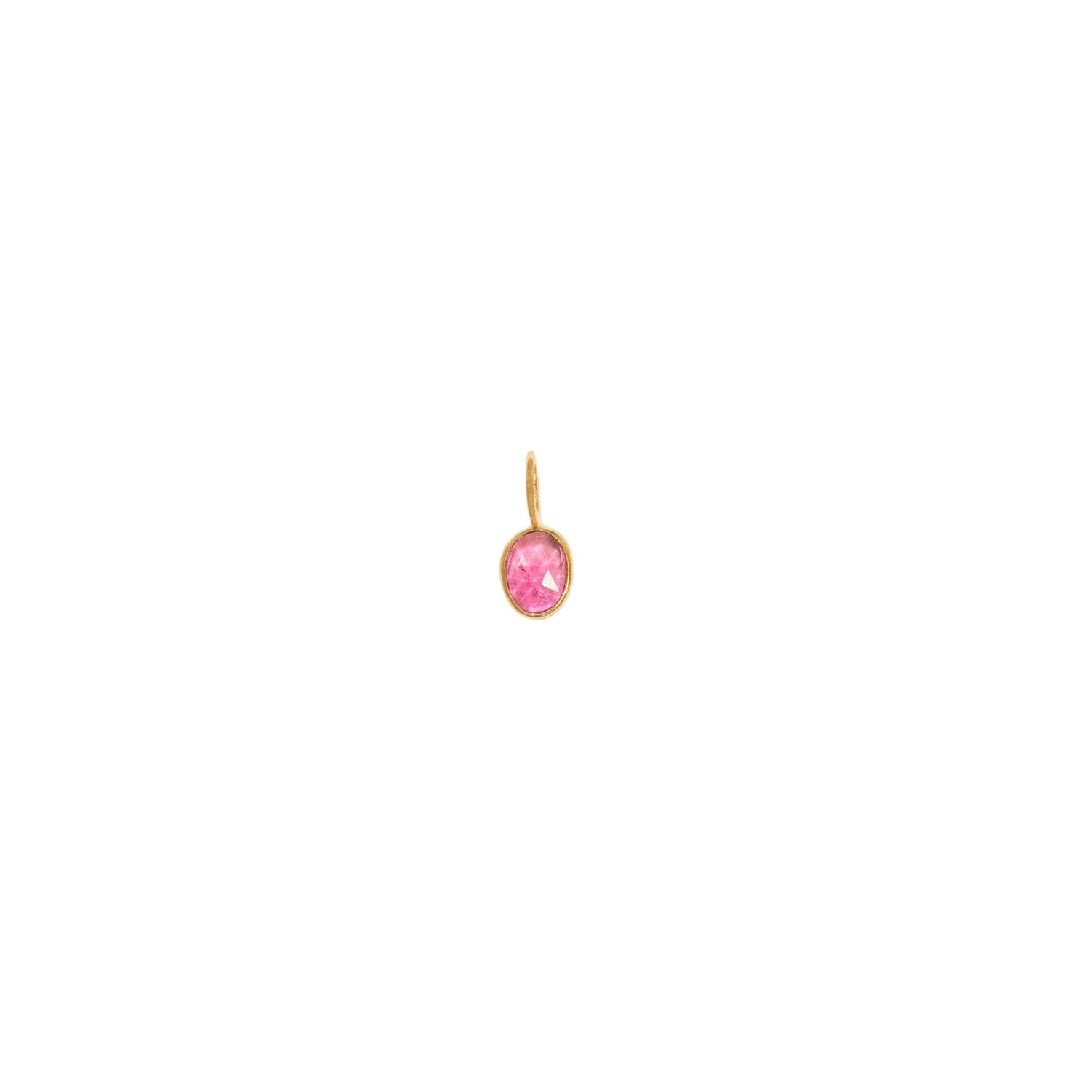Rosecut Pink Tourmaline Gem Charm
