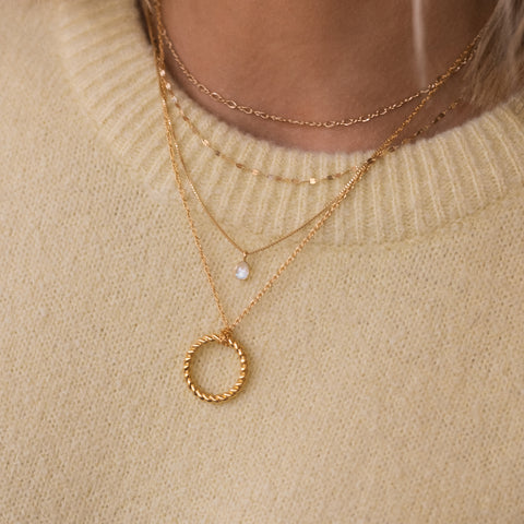 Sofia Slice Necklace | Moonstone