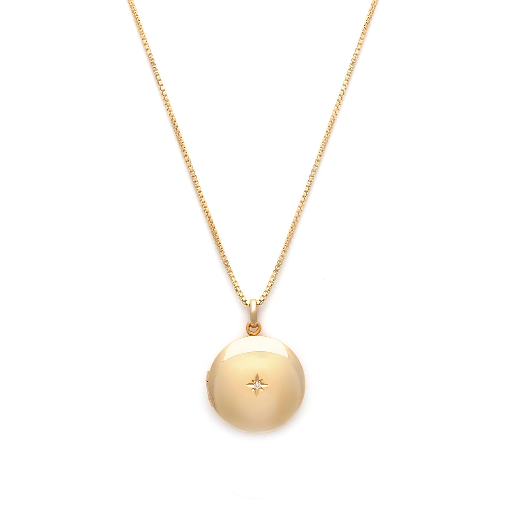 Round Diamond Locket