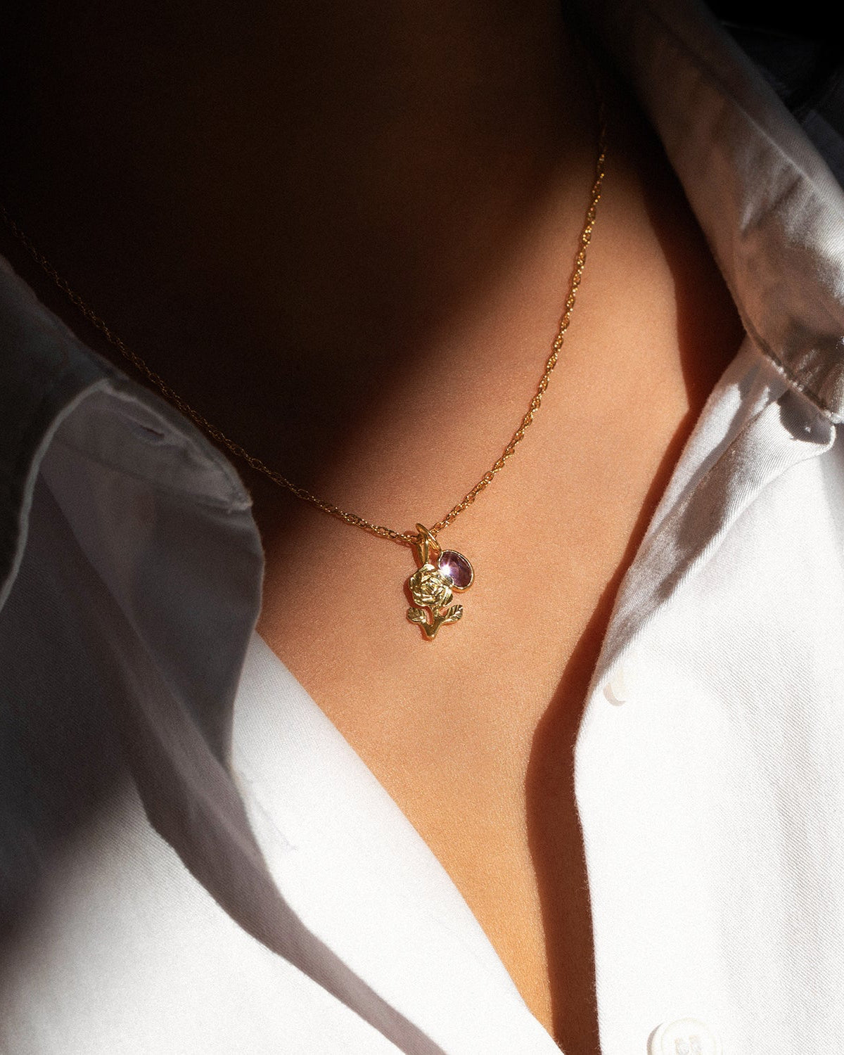 Faceted Iolite Small Gem Charm