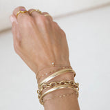 Curb Chain Bracelet | Solid 14k Gold
