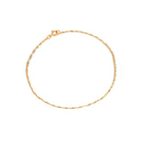 Singapore Chain Bracelet | Solid 14k Gold