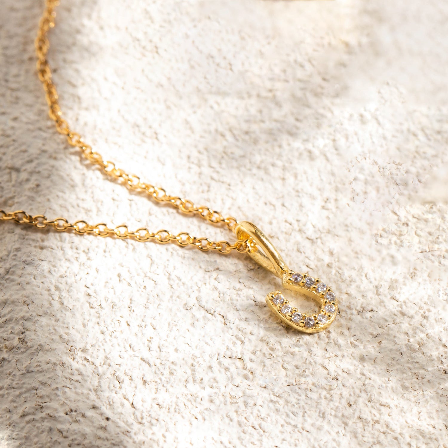 Tiny Horseshoe Necklace