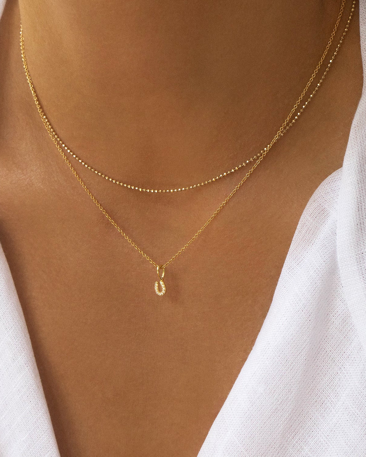 Tiny Horseshoe Necklace