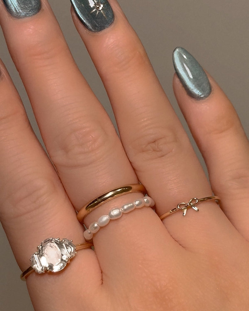Bow-knot Golden Ring