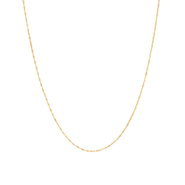 Singapore Chain Necklace | Gold Vermeil