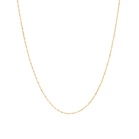 Singapore Chain Necklace | Gold Vermeil