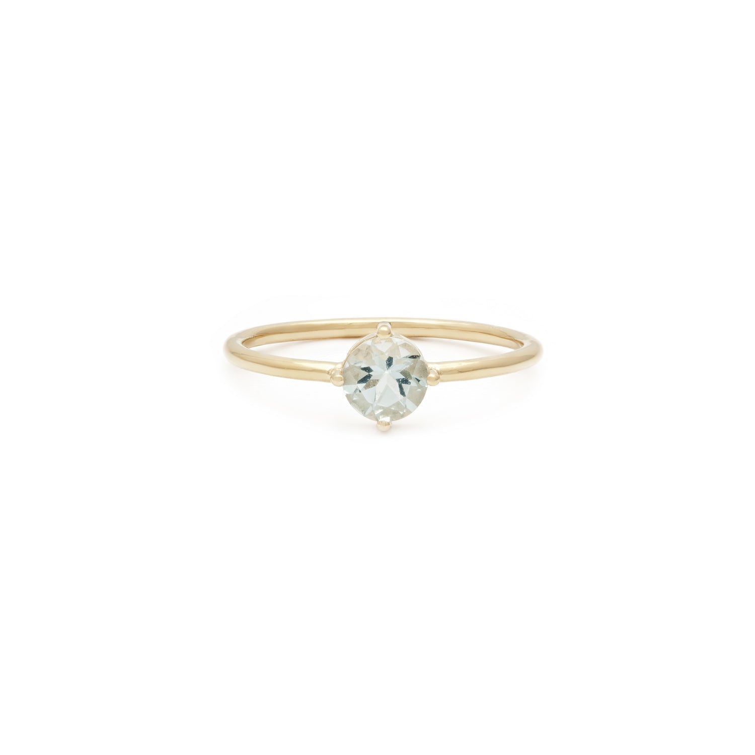 Compass Aquamarine 14K Ring