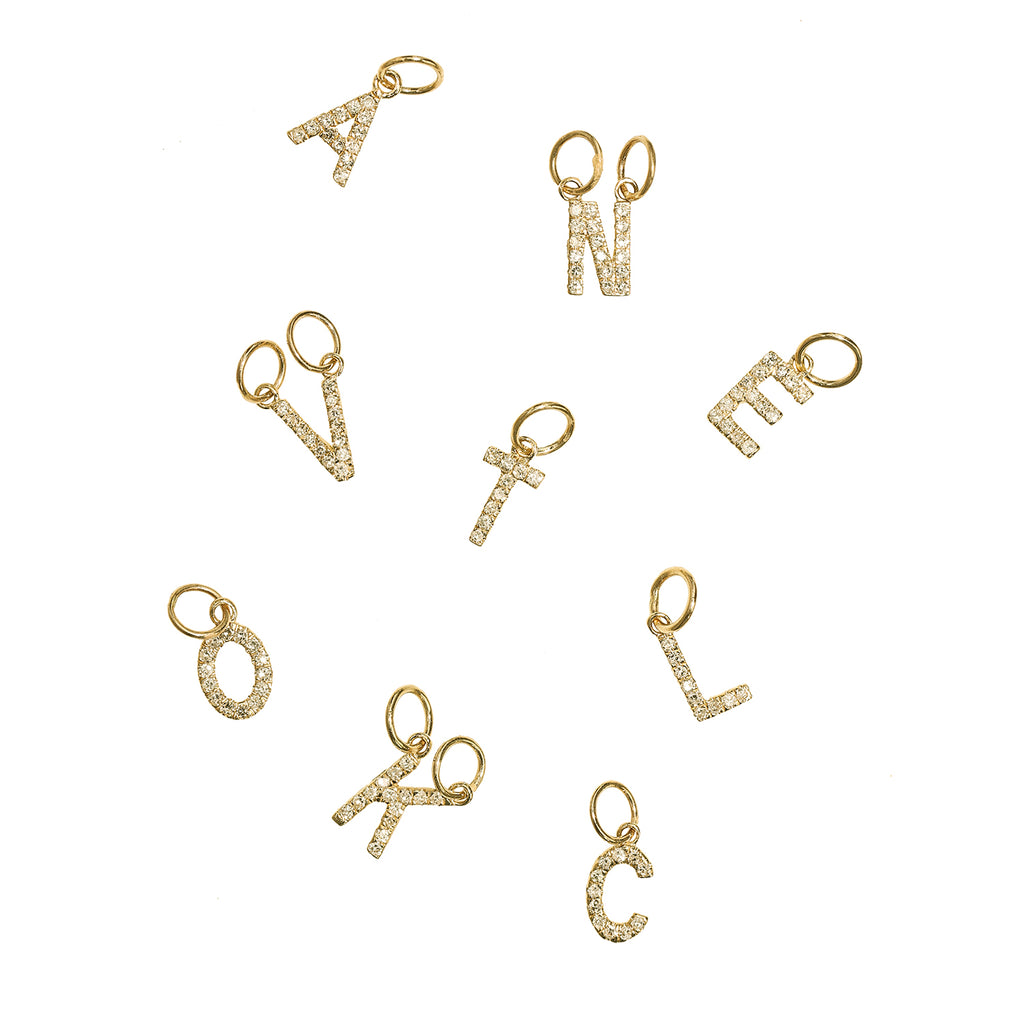 Spark Charm Diamond Letter