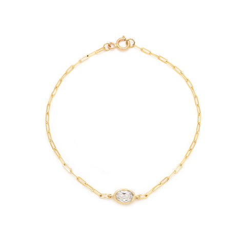 Bezel Oval Bracelet