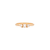Circa Ring | 14K Gold & White Topaz