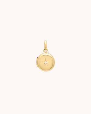 Petite Round Diamond Locket