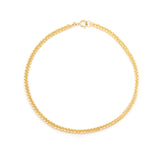 Woven Chain Bracelet | Solid 14k Gold