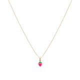 Strawberry Necklace | 14k Gold