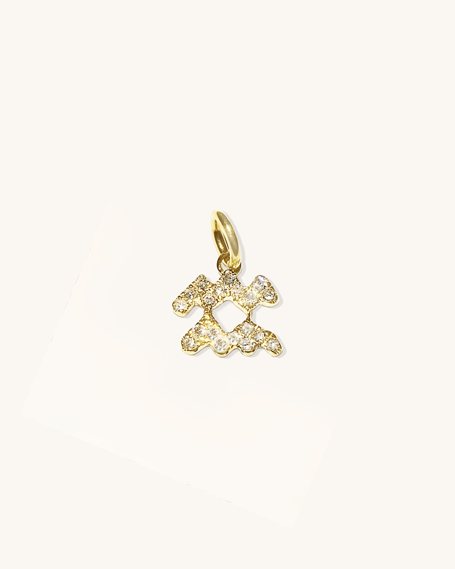 Diamond Zodiac Charm