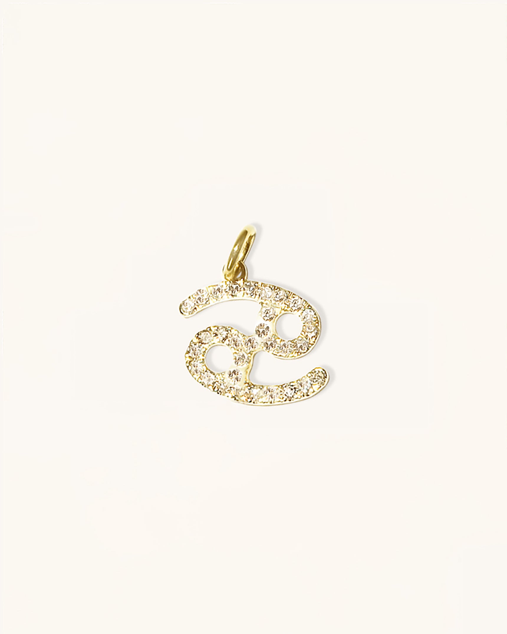 Diamond Zodiac Charm 14K Gold