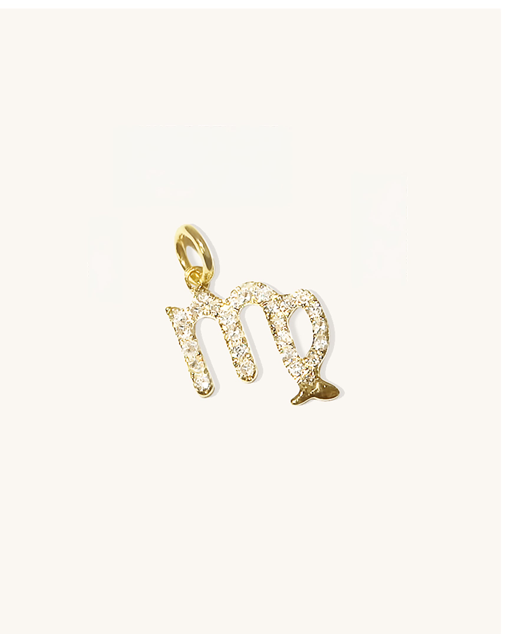 Diamond Zodiac Charm 14K Gold