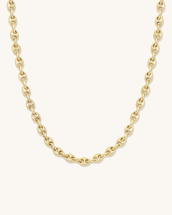 Gold chain necklace