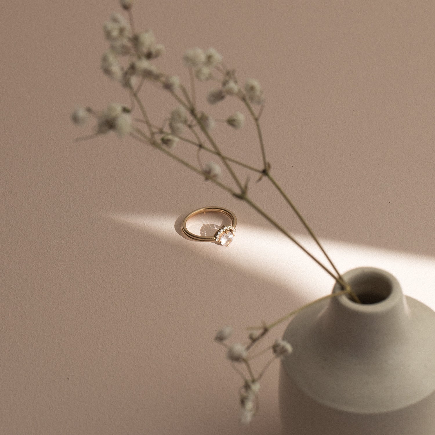 Compass Morganite 14K Ring